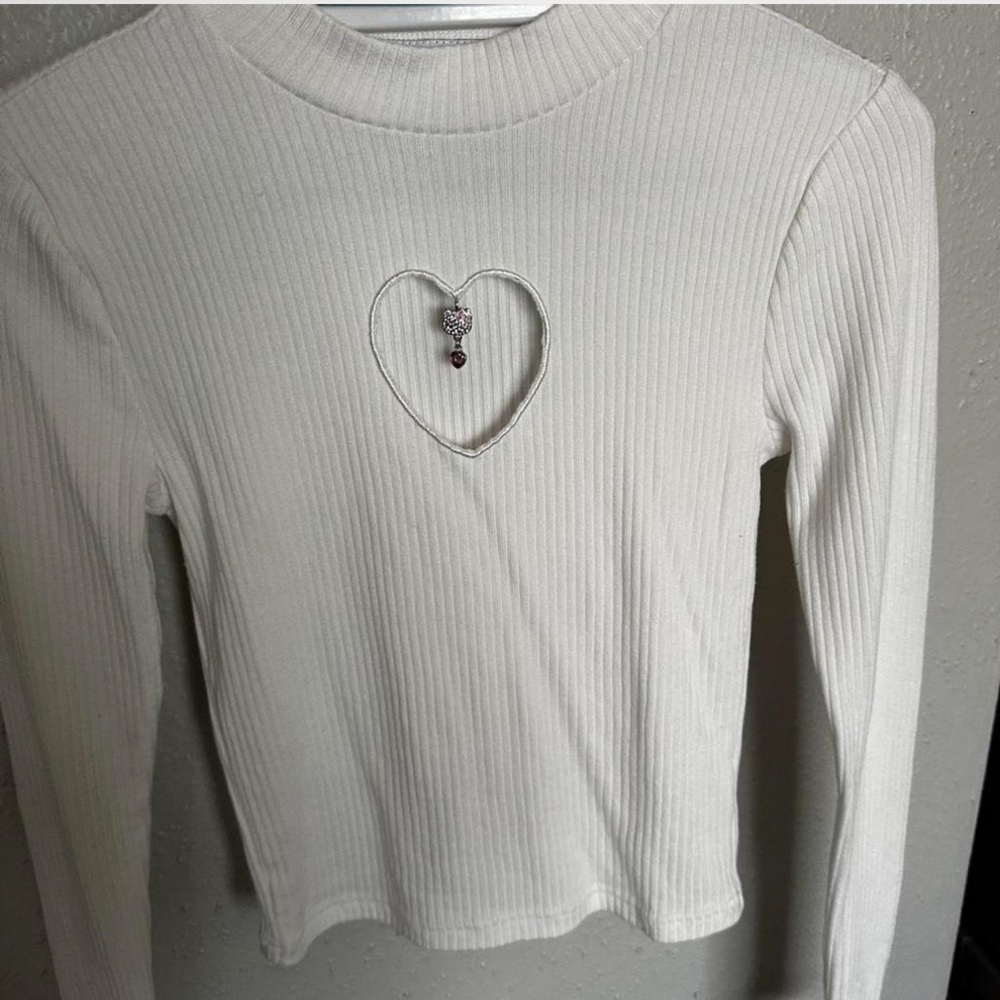 Forever 21 white Ribbed Top with Sanrio Character Label